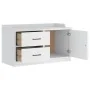 Banco de recibidor SANDNES madera maciza pino blanco 87x40x50cm by , Benches for halls and storage - Ref: Foro24-4010465, Pri...