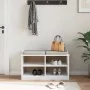 Banco de recibidor SANDNES madera maciza pino blanco 87x40x50cm by , Benches for halls and storage - Ref: Foro24-4010459, Pri...
