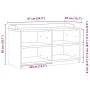 Banco de recibidor SANDNES madera maciza pino blanco 87x40x50cm by , Benches for halls and storage - Ref: Foro24-4010459, Pri...