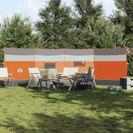Cortaviento de camping impermeable gris naranja 510x153 cm de , Paravientos - Ref: Foro24-4009650, Precio: 40,50 €, Descuento: %