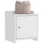 Banco de recibidor SANDNES madera maciza pino blanco 45x40x50cm by , Benches for halls and storage - Ref: Foro24-4010450, Pri...