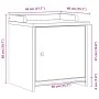 Banco de recibidor SANDNES madera maciza pino blanco 45x40x50cm by , Benches for halls and storage - Ref: Foro24-4010450, Pri...