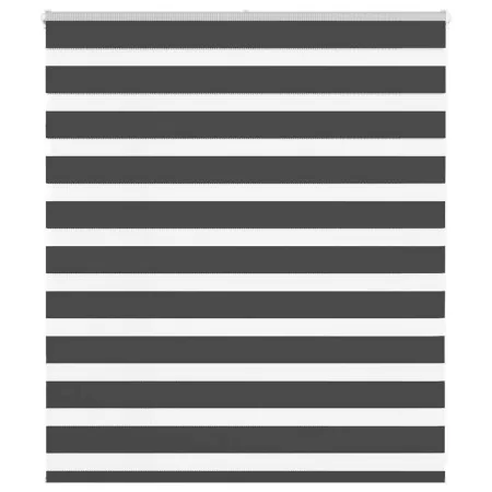 Estor cebra negro 135x100 cm tejido ancho 130,9 cm poliéster de , Persianas y estores - Ref: Foro24-4014216, Precio: 23,52 €,...