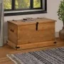 Baúl de almacenamiento HALDEN de madera maciza 91x48x47 cm de , Baúles de almacenamiento - Ref: Foro24-4018401, Precio: 160,4...