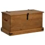 Baúl de almacenamiento HALDEN de madera maciza 91x48x47 cm de , Baúles de almacenamiento - Ref: Foro24-4018401, Precio: 160,4...