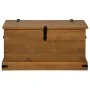 Baúl de almacenamiento HALDEN de madera maciza 91x48x47 cm de , Baúles de almacenamiento - Ref: Foro24-4018401, Precio: 160,4...