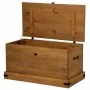Baúl de almacenamiento HALDEN de madera maciza 91x48x47 cm de , Baúles de almacenamiento - Ref: Foro24-4018401, Precio: 160,4...