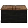Baúl de almacenamiento HALDEN negro 91x91x47 cm madera maciza de , Baúles de almacenamiento - Ref: Foro24-4018408, Precio: 23...