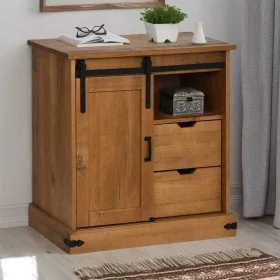 Aparador HALDEN con puerta corredera 80x40x80 cm madera maciza von , Sideboards - Ref: Foro24-4018417, Preis: 212,98 €, Rabat...