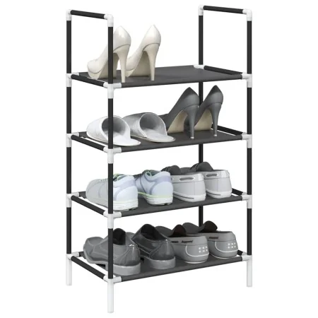 Zapatero 4 niveles negro 44x28x77 cm tejido no tejido de , Zapateros y organizadores de calzado - Ref: Foro24-4100617, Precio...