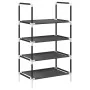 Zapatero 4 niveles negro 44x28x77 cm tejido no tejido de , Zapateros y organizadores de calzado - Ref: Foro24-4100617, Precio...