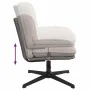 Silla oficina giratoria tejido imitación lana rizada gris claro de , Sillas - Ref: Foro24-4105385, Precio: 117,81 €, Descuent...