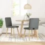 Sillas de comedor 2 unidades tela gris oscuro de , Sillas de comedor - Ref: Foro24-4101122, Precio: 103,64 €, Descuento: %