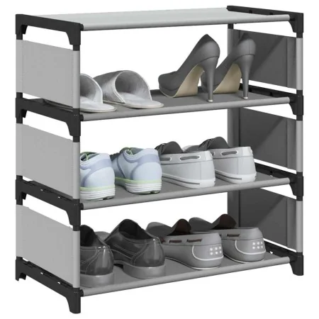 Zapatero 4 niveles gris 54x28x55 cm tejido no tejido de , Zapateros y organizadores de calzado - Ref: Foro24-4100622, Precio:...