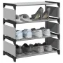 Zapatero 4 niveles gris 54x28x55 cm tejido no tejido de , Zapateros y organizadores de calzado - Ref: Foro24-4100622, Precio:...