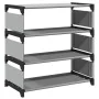 Zapatero 4 niveles gris 54x28x55 cm tejido no tejido de , Zapateros y organizadores de calzado - Ref: Foro24-4100622, Precio:...