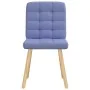 Sillas de comedor 2 uds tela azul jeans de , Sillas de comedor - Ref: Foro24-4101101, Precio: 105,11 €, Descuento: %