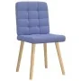 Sillas de comedor 2 uds tela azul jeans de , Sillas de comedor - Ref: Foro24-4101101, Precio: 105,11 €, Descuento: %