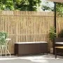 Banco de jardín con cojín gris 110x30x40,5 cm ratán sintético de , Bancos de jardín - Ref: Foro24-4104156, Precio: 88,87 €, D...