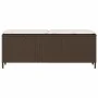Banco de jardín con cojín gris 110x30x40,5 cm ratán sintético de , Bancos de jardín - Ref: Foro24-4104156, Precio: 88,87 €, D...