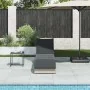 Tumbona plegable con cojín y espacio gris claro ratán sintético by , Loungers - Ref: Foro24-4104225, Price: 249,49 €, Discoun...