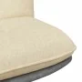 Silla de oficina giratoria tela color crema de , Sillas - Ref: Foro24-4105391, Precio: 115,24 €, Descuento: %