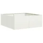 Jardinera acero blanco 80x80x30 cm de , Maceteros y jardineras - Ref: Foro24-860802, Precio: 58,49 €, Descuento: %