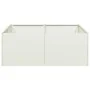Jardinera acero blanco 80x80x30 cm de , Maceteros y jardineras - Ref: Foro24-860802, Precio: 58,49 €, Descuento: %