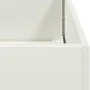 Jardinera acero blanco 80x80x30 cm de , Maceteros y jardineras - Ref: Foro24-860802, Precio: 58,49 €, Descuento: %