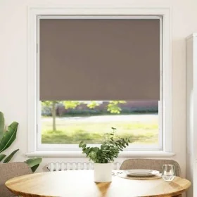 Estor Enrollable Opaco Color Café 110x150 cm Tela Ancho 105,7cm de , Persianas y estores - Ref: Foro24-4011000, Precio: 25,34...