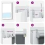 Estor Enrollable Opaco Blanco Roto 130x210cm Tela Ancho 126,6cm de , Persianas y estores - Ref: Foro24-4011706, Precio: 32,49...