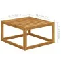 Garden furniture 8 pcs cream cushions solid acacia wood by vidaXL, Garden sets - Ref: Foro24-3057645, Price: 845,61 €, Discou...