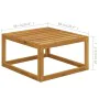 Gartenmöbel 8 Stück cremefarbene Kissen aus massivem Akazienholz von vidaXL, Gartensets - Ref: Foro24-3057645, Preis: 845,61 ...