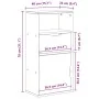 Mueble auxiliar con cajón ODDA 40x24x79 cm madera maciza pino von , Sideboards - Ref: Foro24-4103599, Preis: 60,86 €, Rabatt: %