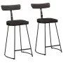 Taburetes de barra 2 uds negro 49x43x88 cm madera maciza mango de , Taburetes de cocina - Ref: Foro24-4013516, Precio: 150,48...