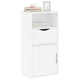 Mueble auxiliar con cajón ODDA blanco 40x24x79 cm madera pino de , Aparadores - Ref: Foro24-4103600, Precio: 63,02 €, Descuen...