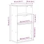 Mueble auxiliar con cajón ODDA blanco 40x24x79 cm madera pino de , Aparadores - Ref: Foro24-4103600, Precio: 63,02 €, Descuen...