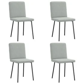 Sillas de comedor 4 unidades terciopelo gris claro de , Sillas de comedor - Ref: Foro24-3315286, Precio: 165,26 €, Descuento: %