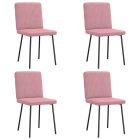 Sillas de comedor 4 unidades terciopelo rosa by , dining chairs - Ref: Foro24-3315290, Price: 164,11 €, Discount: %