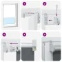 Estor Enrollable Opaco Blanco 150x210 cm Tela Ancho 146,6 cm de , Persianas y estores - Ref: Foro24-4011970, Precio: 33,05 €,...