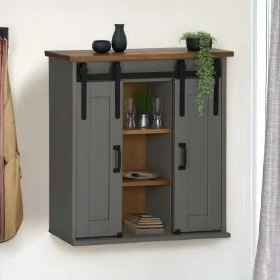 Armario colgante HALDEN 2 puerta correderas 75x22,5x70 cm gris by , Kitchen cabinets - Ref: Foro24-4018443, Price: 131,19 €, ...