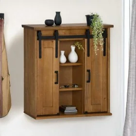 Armario colgante HALDEN 2 puerta correderas 75x22,5x70 cm pino de , Armarios de cocina - Ref: Foro24-4018441, Precio: 146,00 ...