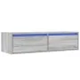 Mueble de TV con luces LED sonoma gris 100X35,5x25 cm de , Muebles TV - Ref: Foro24-860243, Precio: 84,06 €, Descuento: %