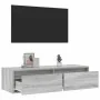 Mueble de TV con luces LED sonoma gris 100X35,5x25 cm de , Muebles TV - Ref: Foro24-860243, Precio: 84,06 €, Descuento: %