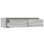 Mueble de TV con luces LED sonoma gris 100X35,5x25 cm de , Muebles TV - Ref: Foro24-860243, Precio: 84,06 €, Descuento: %