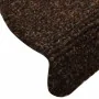 Alfombrilla autoadhesiva escalera 30 uds marrón 56x17x3 cm de , Alfombrillas para escalones - Ref: Foro24-3365686, Precio: 85...