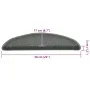 Alfombrilla escalera 30 uds verde oscuro 56x17x3 cm de , Alfombrillas para escalones - Ref: Foro24-3365741, Precio: 108,26 €,...