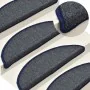 Alfombrilla escalera 30 uds gris oscuro y azul 56x17x3 cm de , Alfombrillas para escalones - Ref: Foro24-3365743, Precio: 92,...