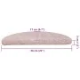 Alfombrilla escalera 30 uds rosa clara 56x17x3 cm de , Alfombrillas para escalones - Ref: Foro24-3365807, Precio: 135,39 €, D...