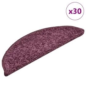 Alfombrilla escalera 30 uds morado oscuro 56x17x3 cm de , Alfombrillas para escalones - Ref: Foro24-3365811, Precio: 127,79 €...